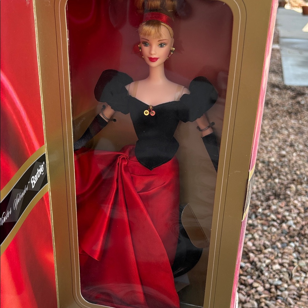 Barbie in Glamorous Red and Black Ensemble